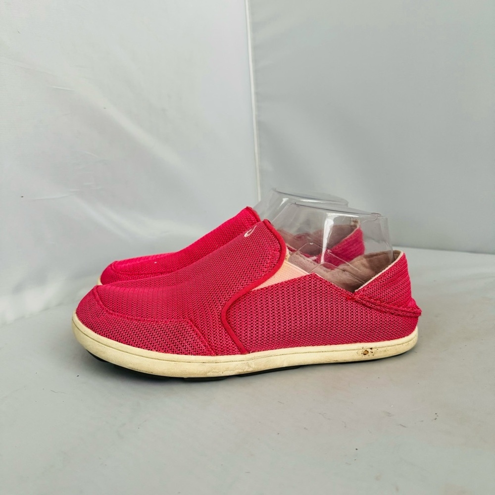 OluKai Nohea Mesh Pink Slip-On Shoes Girls Size 5